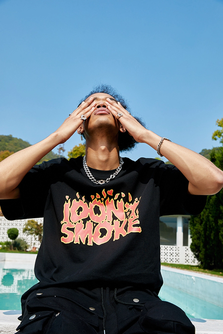 Футболка DONSMOKE "Flame Logo" Oversized Tee