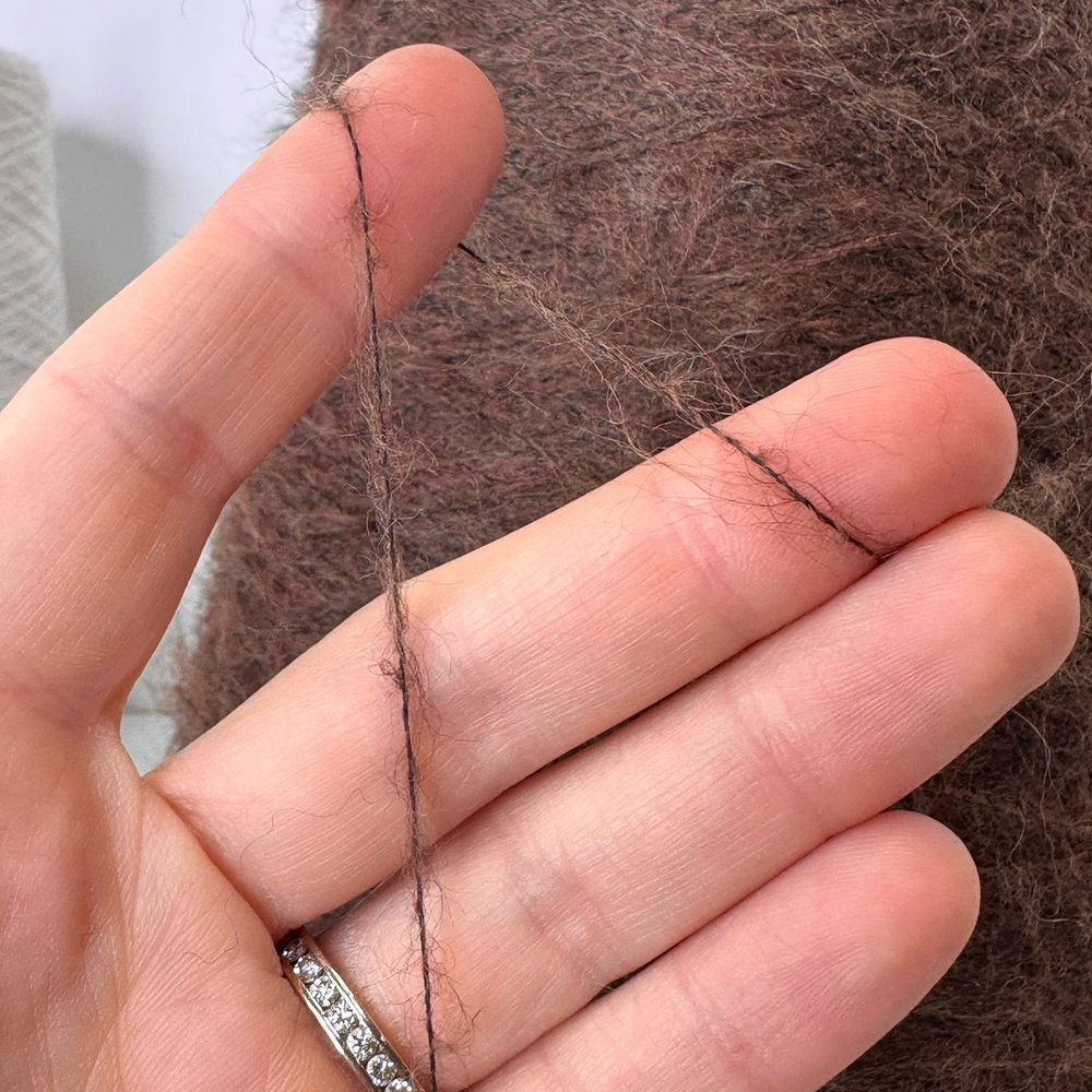 HAIR-PLANE - Millefili S.p.A; 50% альпака superfine, 50% п/а; 900м/100гр; col. 2417, цвет: коричневый