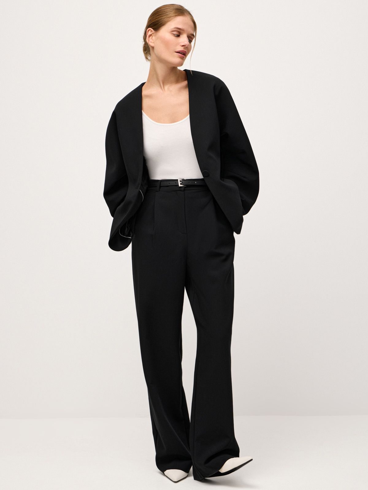 Идеальные брюки-palazzo Statement-black