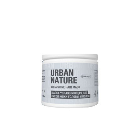 Urban Nature Salon Care AQUA SHINE Маска увлажняющая для сухой кожи головы и волос АКЦИЯ!