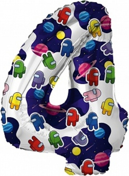 Р Цифра 4 Космонавтики 32''/81 см