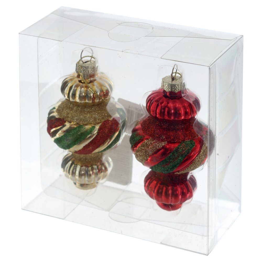 GAEM Набор из 2шт: Украшение новогоднее "Спираль фигурная", L12,5 W5,5 H12,5 см, 2в.