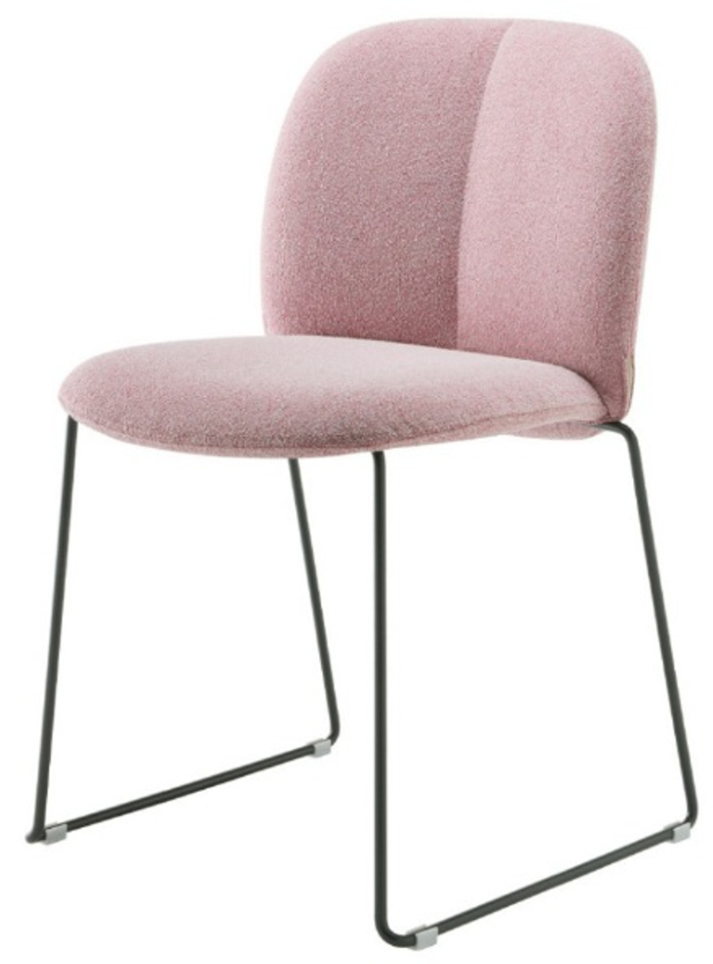 Стул с обивкой на полозьях Scab Design Mentha Pop, розовый