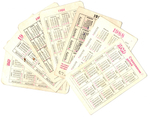 Календарики. 1984-89 гг. 7 шт. Страхование детей  VF