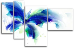 Модульная картина "Абстракция бабочки"