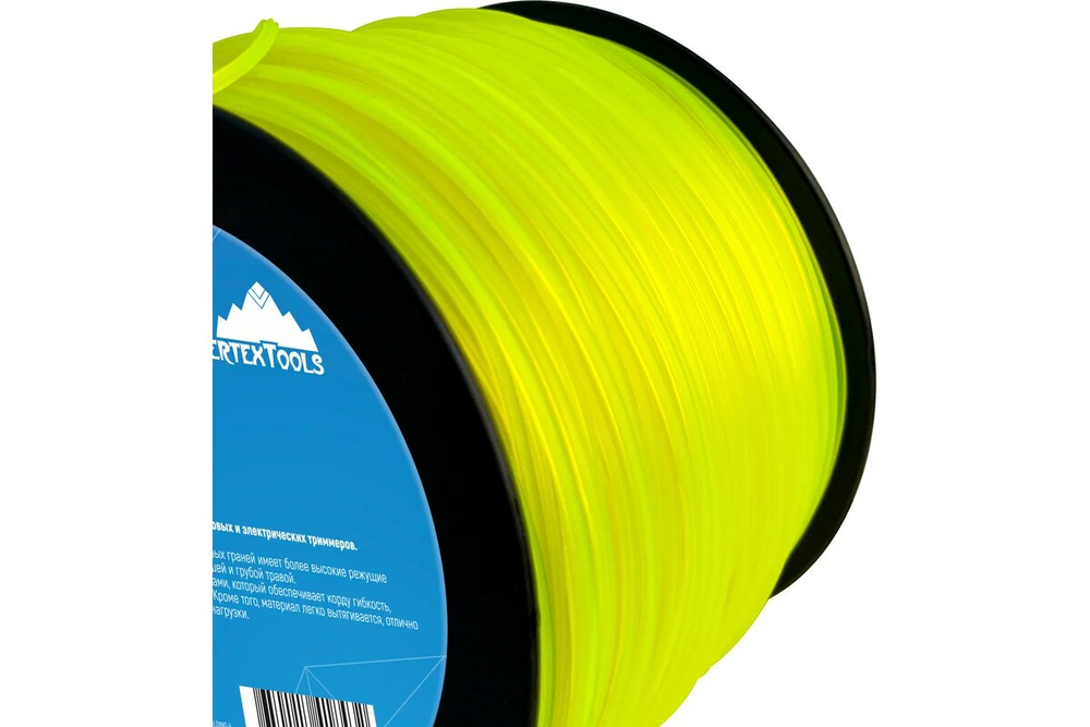 Леска для триммера VERTEX 3 мм, звезда, бобина 280 м vertextools YK-111-3-280