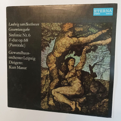 Винтажная виниловая пластинка LP L. V. Beethoven Бетховен Gewandhausorchester Leipzig, Kurt Masur Sinfonie Nr.6 In F Dur Op.68 (ГДР 1975)