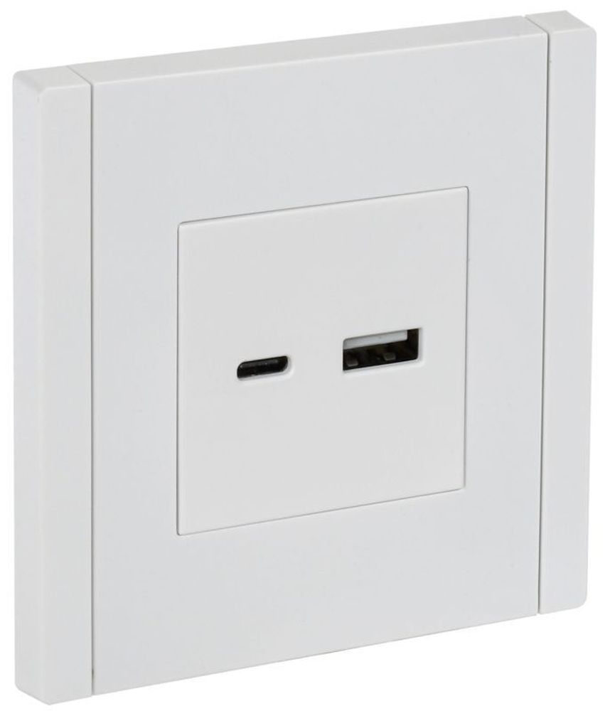 Розетка USB A+C 18Вт FORTE&amp;PIANO FP251 бел. IEK FP-U22-018-K01