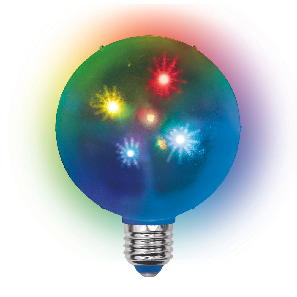 ULI-Q310 1.5W-RGB-Е27 ДИСКО ШАР 3D Светодиодный светильник. Свечение 3D звёзды. 220В. Диаметр 10см. ТМ Volpe.