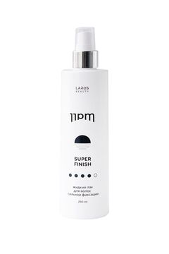 LAROS BEAUTY Жидкий лак для волос сильной фиксации 11PM Super Finish, 250 ml