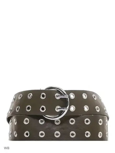 Ремень женский с двумя рядами люверсов