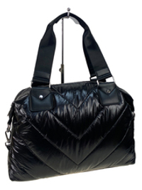 Стильная женская сумка-шоппер из водоотталкивающей ткани, цвет черный