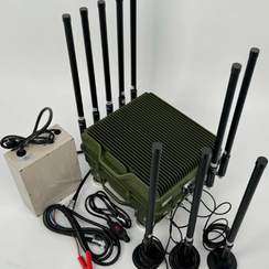Герань-10 — автомобильный подавитель дронов 500 Вт, 10 каналов, с выносными антеннами