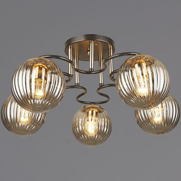 Люстра потолочная Reluce E27 04204-0.3-05 COFFEE+FGD