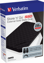 Внешний накопитель Verbatim Store'n' Go SSD USB 3.2 Gen 1 256GB твердотельный