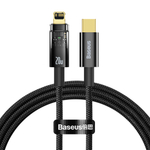 Lightning Кабель Baseus Explorer Series Auto Power-Off Fast Charging Data Cable Type-C to IP 20W 1m - Black