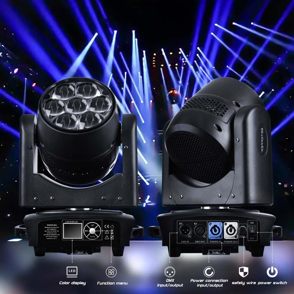 Вращающаяся голова Led Wash Bee eye 7*40W, Big Dipper