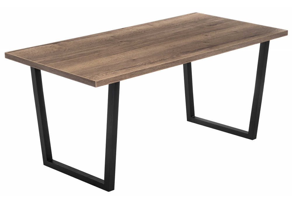 Стол деревянный Woodville Эльпатия 150 дуб велингтон, черный матовый