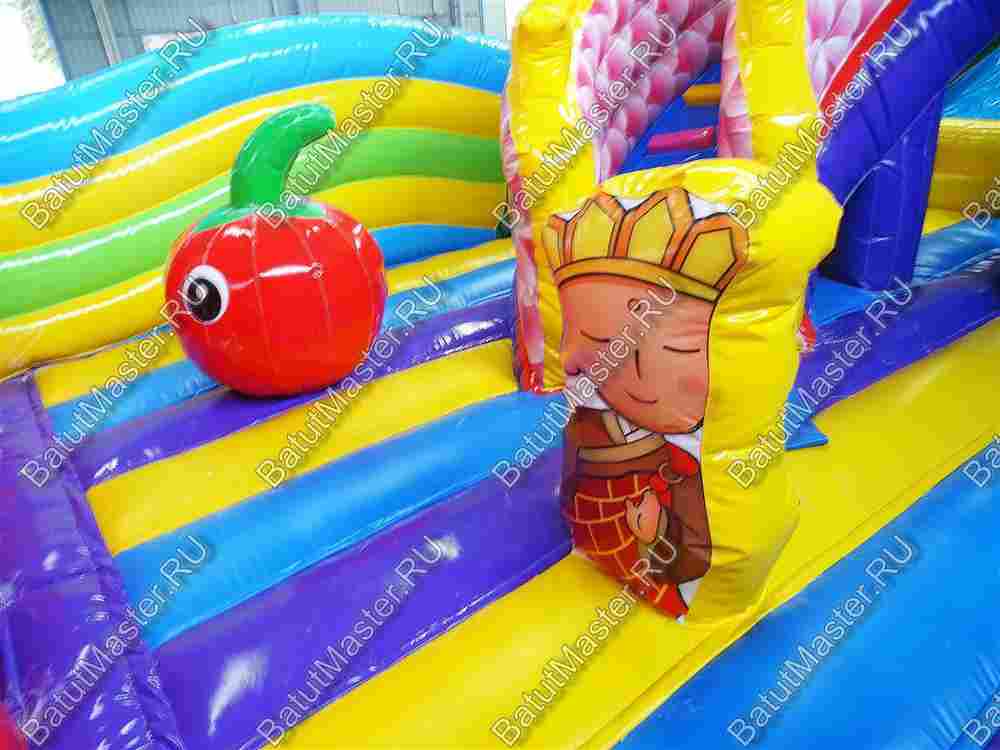 Коммерческий надувной батут "Хижина дракона", 15*8*6,3 м