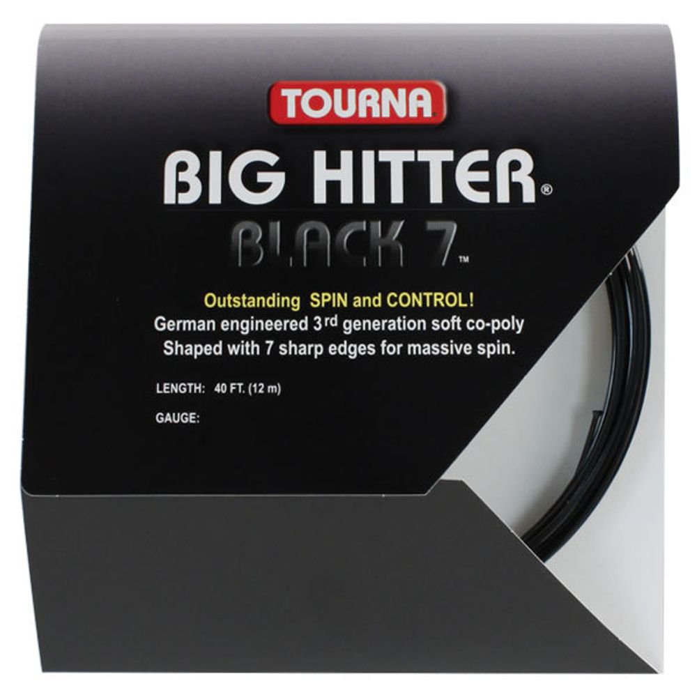 Струны теннисные Tourna Big Hitter Black 7 (12 m) - black