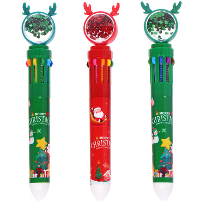 Ручка шариковая «Рождественские друзья», микс два дизайна 17см (инд. пакет с подвесом)