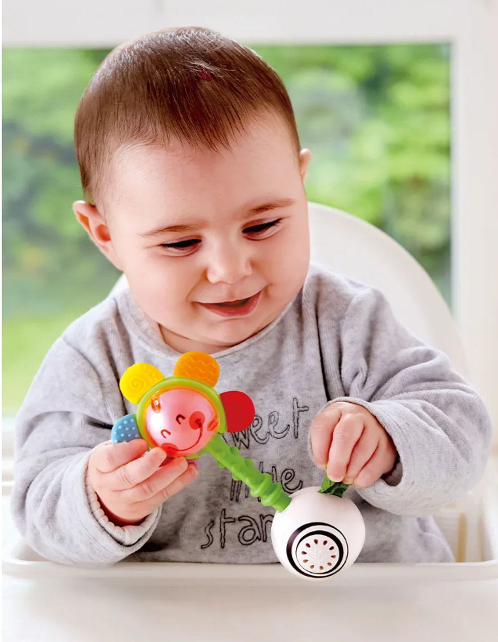 Детская погремушка "Волшебное прикосновение" Светящийся цветок