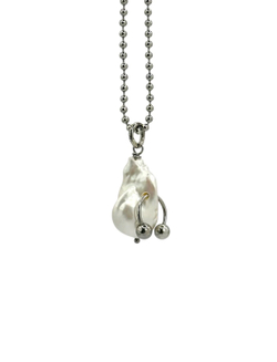 NNEO PEARLLY Жемчужина с пирсингом WHITE PEARL