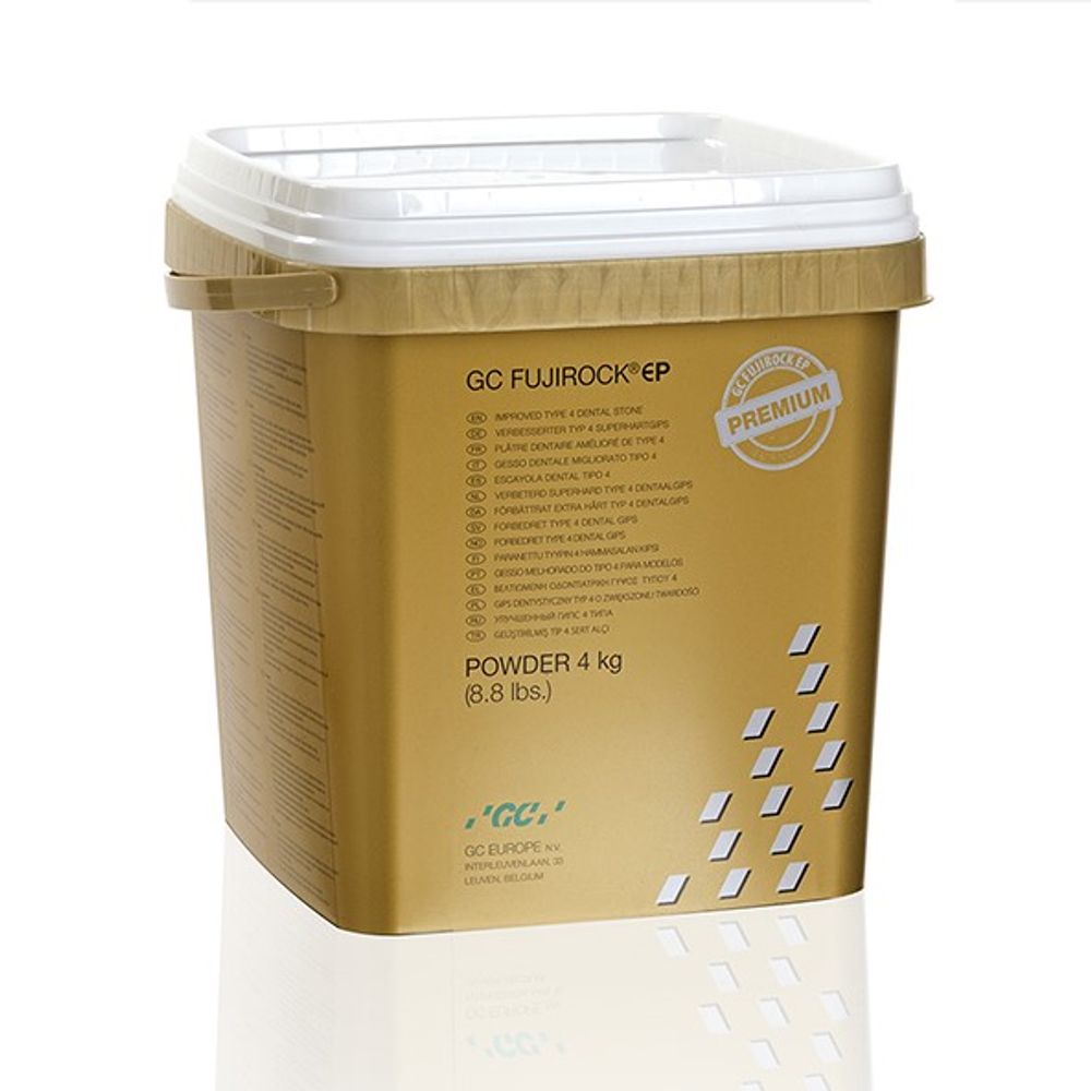Fuji Rock Polar White (4кг) Фуджи Рок Белый Супергипс 4 Класса, зуботехнический гипс