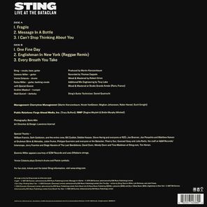 Sting / Live At The Bataclan (LP)