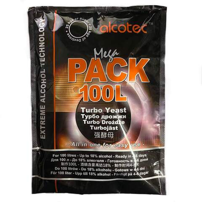 Спиртовые дрожжи Mega Pack Alcotec на 100 л