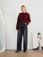 PERFECT JEANS С ЗАЩИПАМИ GRAPHITE