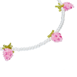 Колье жемчужное, 3 малинки