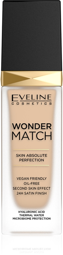 Eveline Cosmetics Wonder Match - Тональная основа с кислотой гиалуроновой оттенок 10 Light Vanilla, 30 ml