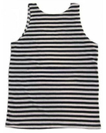 Майка тельняшка черная ГОСТ