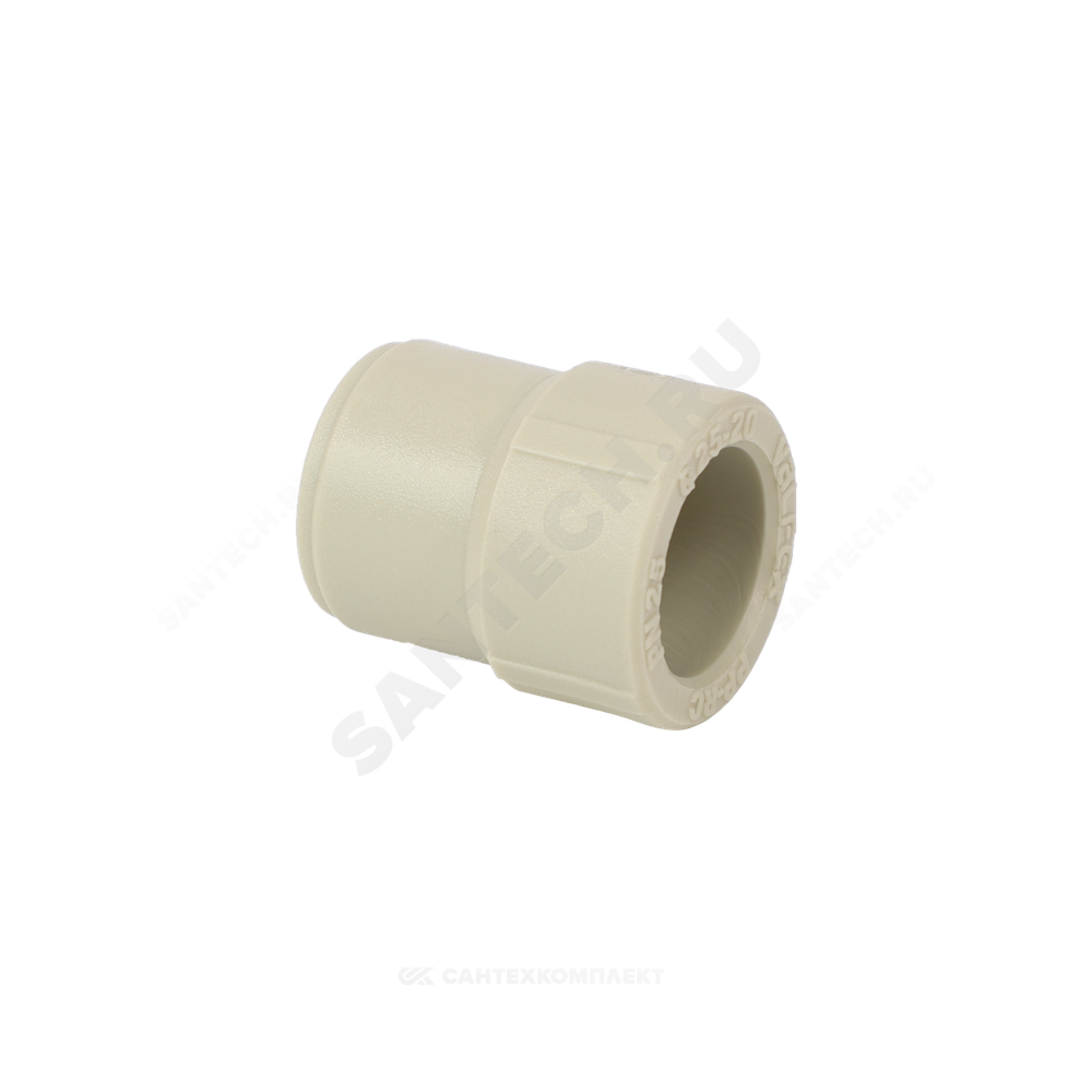 Муфта PP-R переходная серая Дн 32х25 внутр/наруж пайка VALFEX 10003225Г