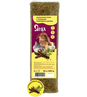 Сено Snax ароматное, Рожковое дерево 20л./600гр