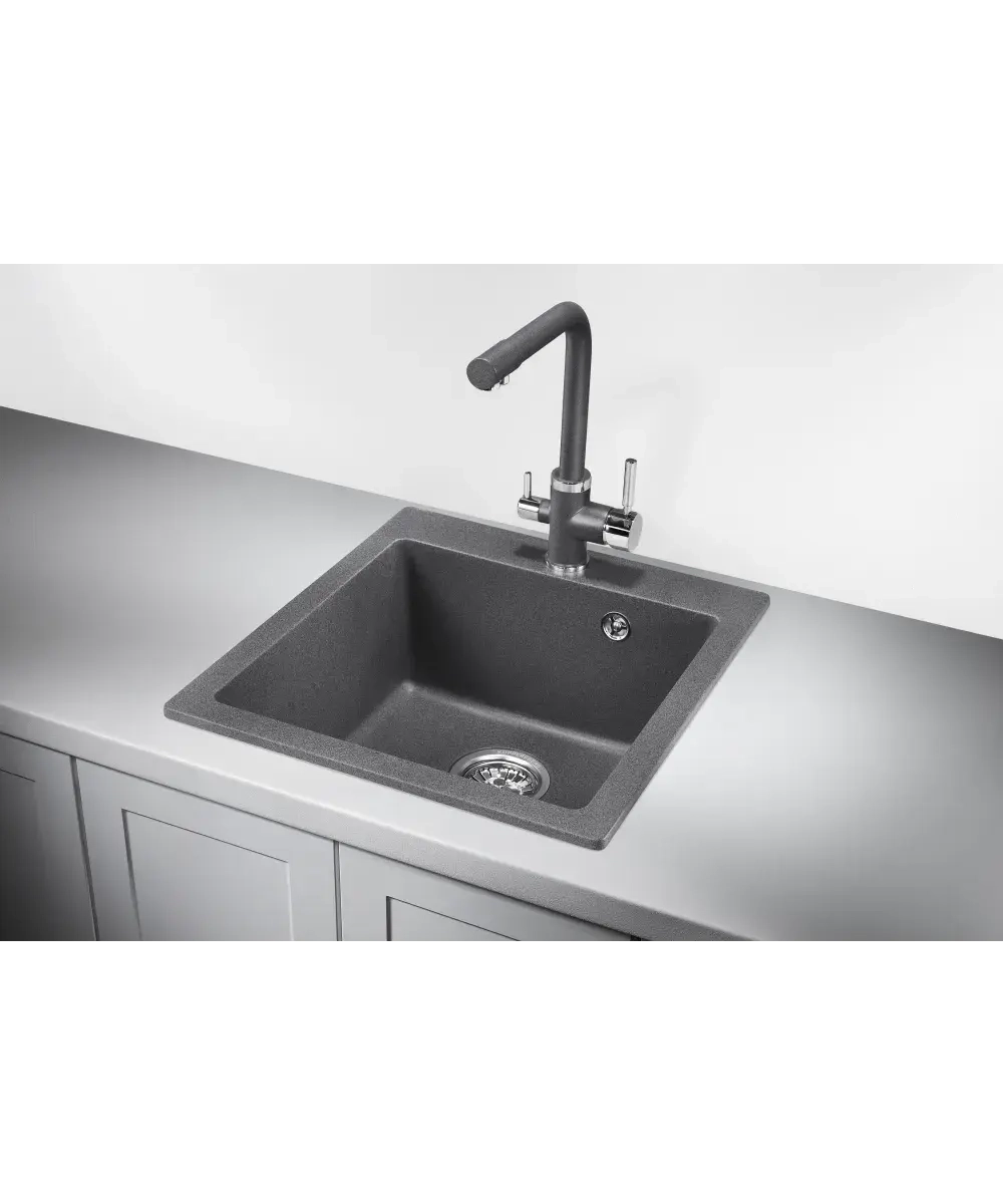 Кухонная мойка Kuppersberg MODENA 45 NL 1B DARK ROCK фото 2