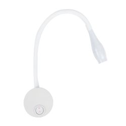 ULT-F22-3W-4000K IP20 WHITE Светильник светодиодный настенный гибкий для интерьерного освещения. 85-265В. Белый свет 4000К. Белый. TM Uniel