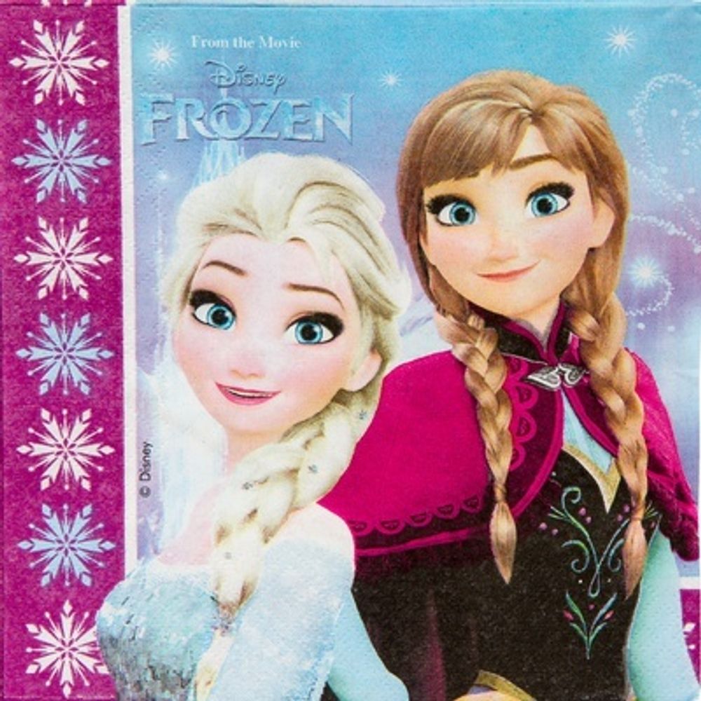 Салфетка Frozen Сев сияние 33см 20шт