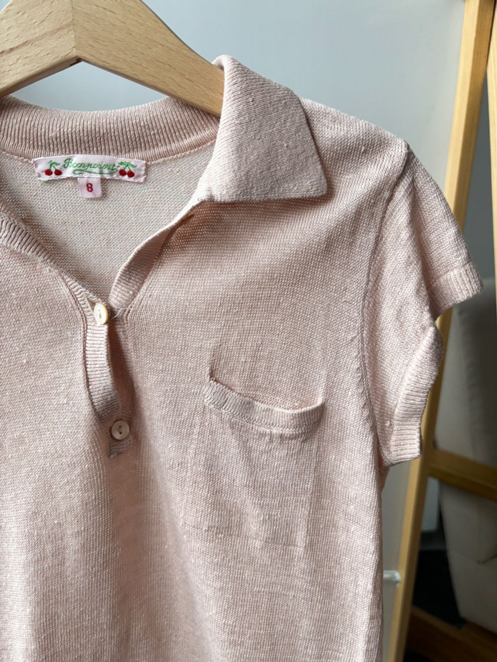 Льняное поло Bonpoint, 128