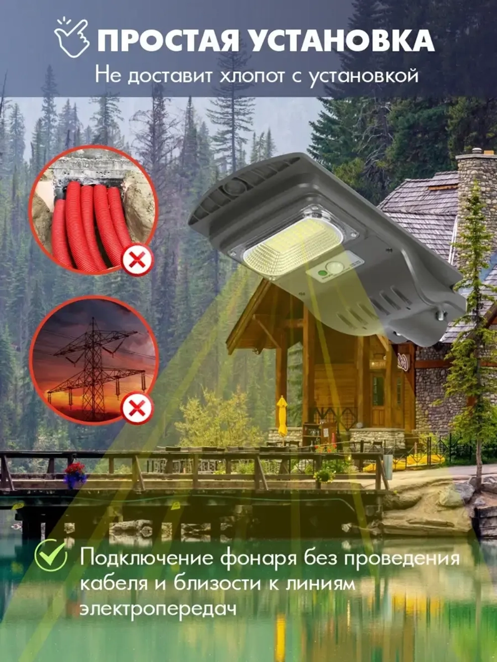 Светильник на солнечной энергии STD60