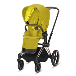 Прогулочная коляска Cybex Priam III Mustard Yellow Rosegold