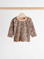 Лонгслив и легинсы в комплекте для малышей Next E22-102, Бежевый, Коричневый