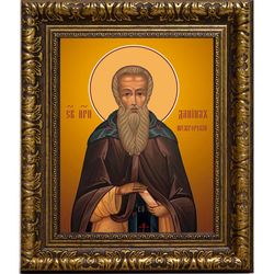 Даниил Шужгорский преподобный. Икона на холсте.