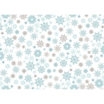 Бумага упаковочная 50х70 см «Снежный вальс» (1 лист)