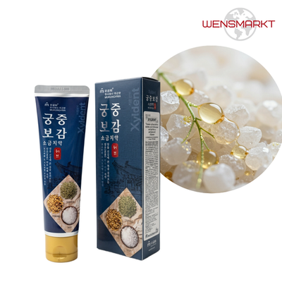 Гелевая зубная паста «Xyldent» с солью, витамином E и растительными экстрактами, 110 г (Корея)