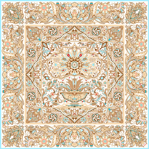 Шаль «Арабески» 100% шерсть