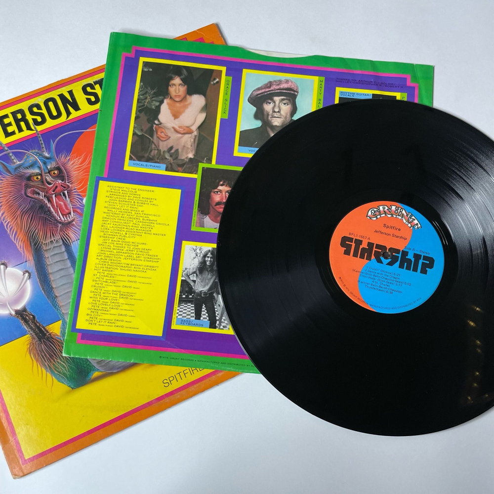 Винтажная виниловая пластинка LP Jefferson Starship Spitfire (USA 1976)
