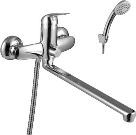 Смеситель для ванны и душа Plus Advance LM1251C с плоским изливом 300мм, хром Lemark