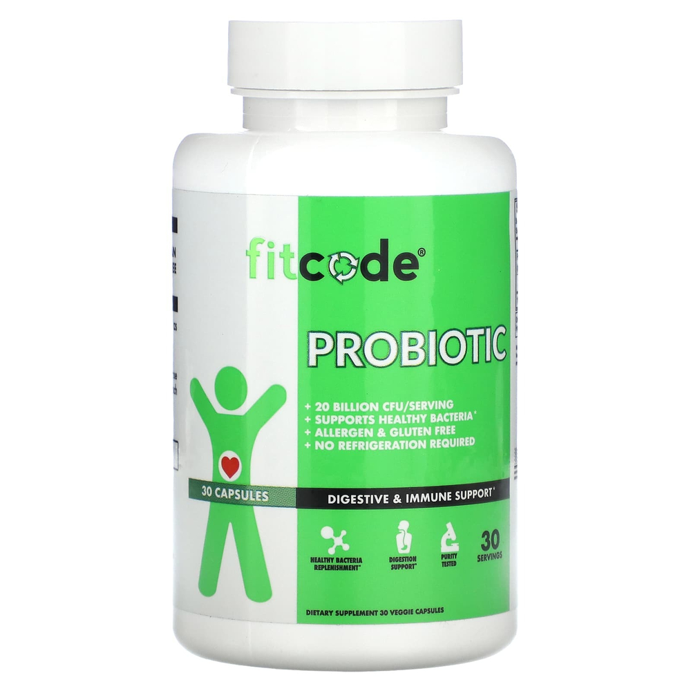fitcode, Пробиотик, 30 растительных капсул